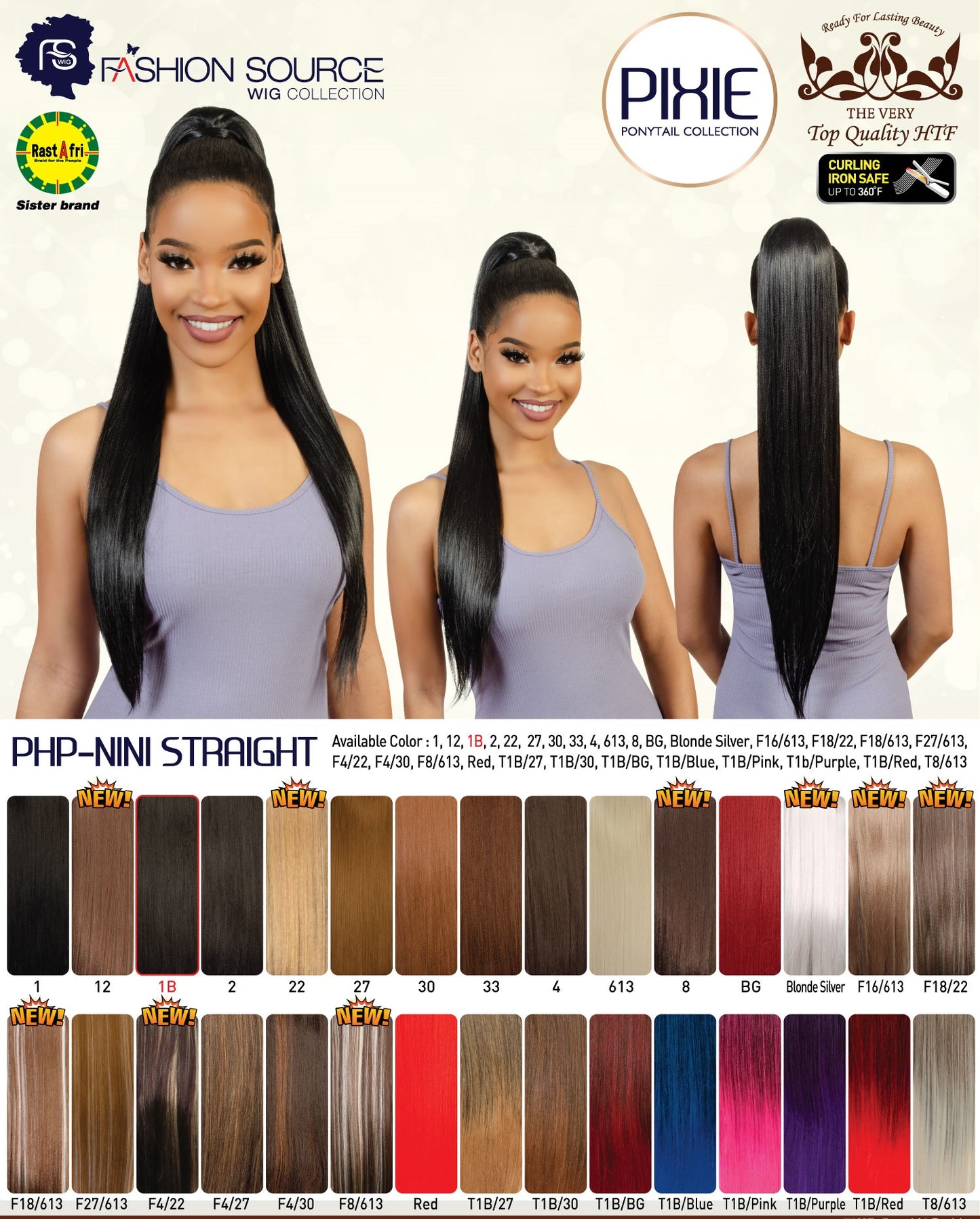 Fashion Source Drawsting Ponytail PHP-NINI STRAIGHT