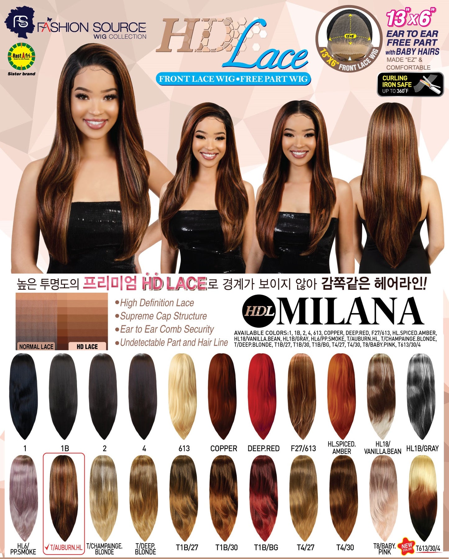 Fashion Source HD Lace wig HDL-MILANA 13 X 6