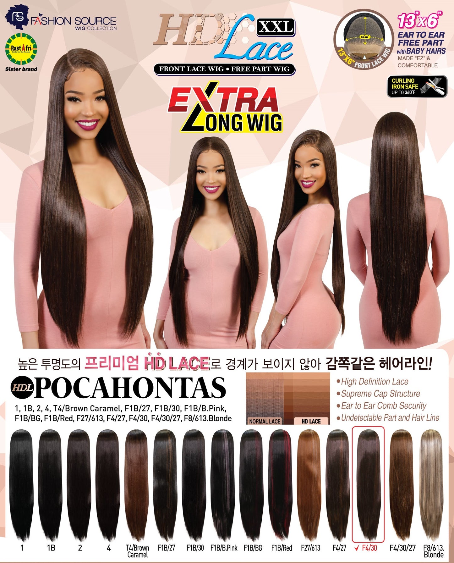 Fashion Source HD Lace wig HDL-POCAHONTAS 13 X 6