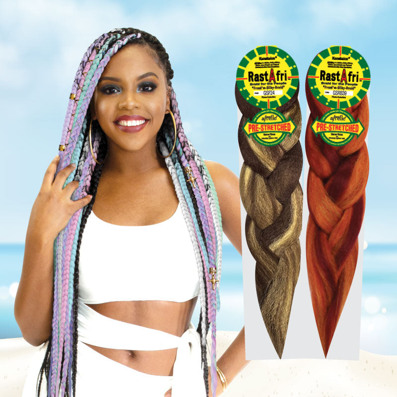 RastAfri Freed'm Silky Braid Pre-Stretched - 52"