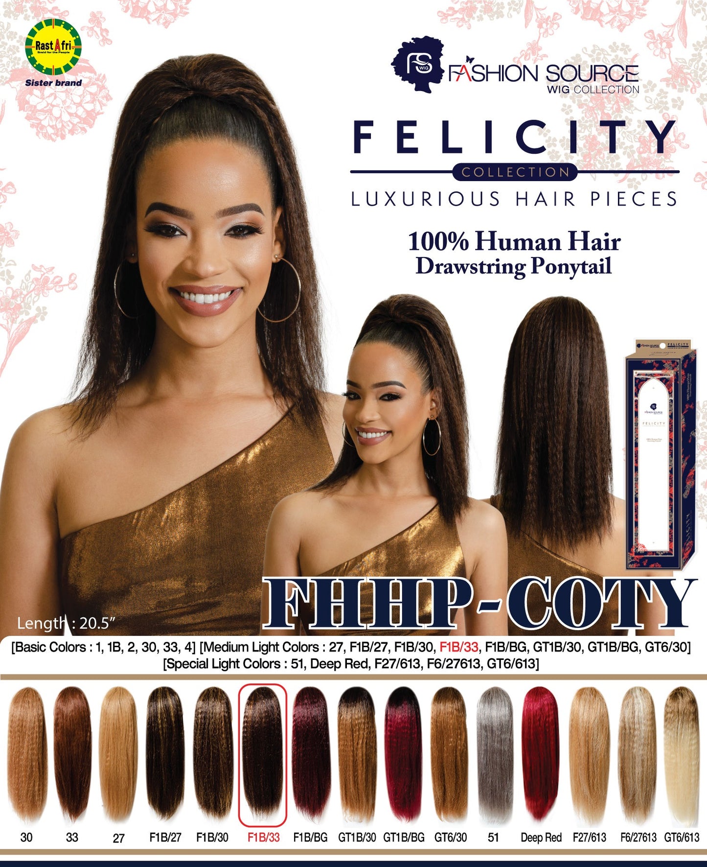 Fashion Source Human Hiar Drawsting Ponytail FHHP-COTY