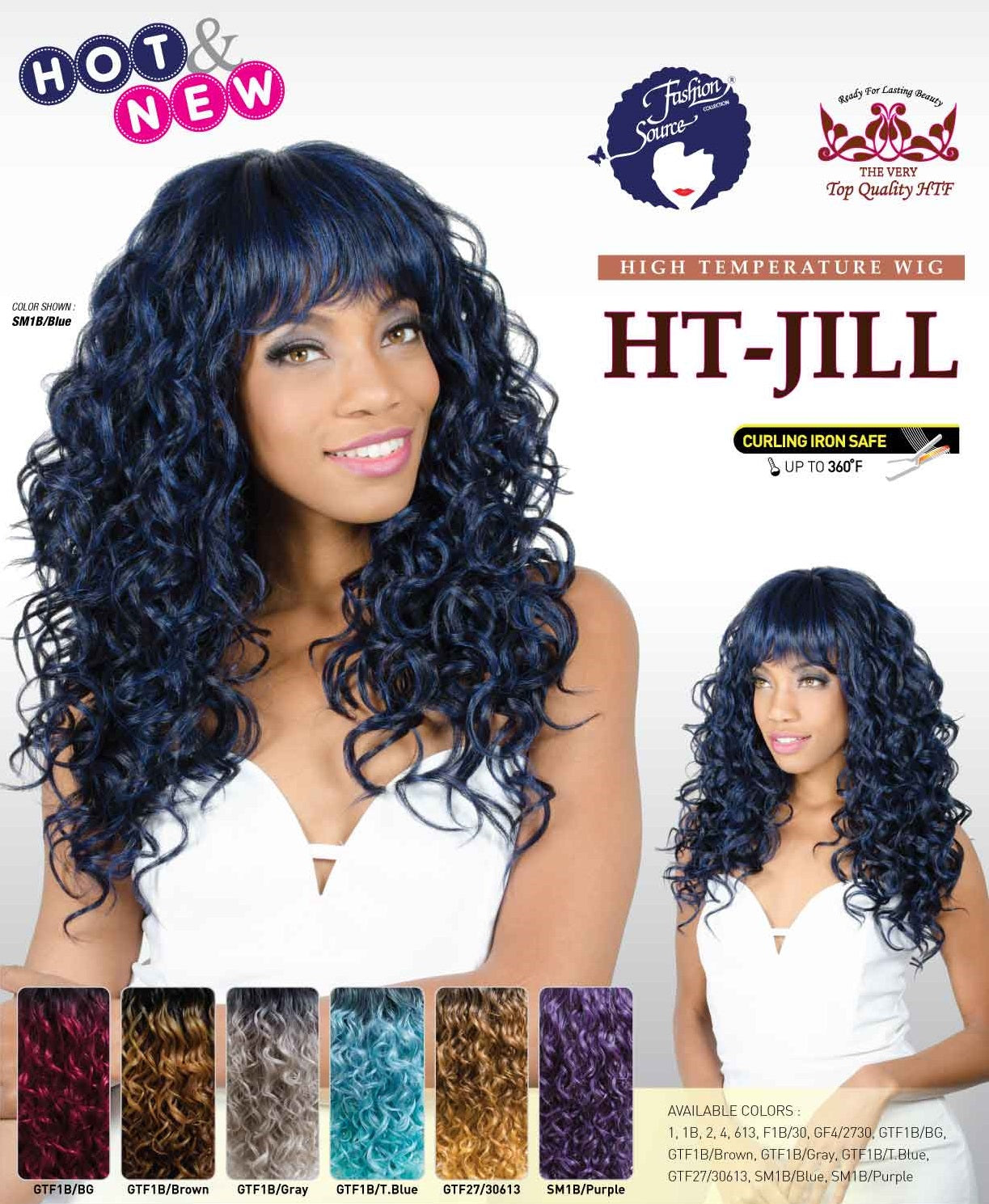 Fashion Source High Temperature Full wig HT-JILL