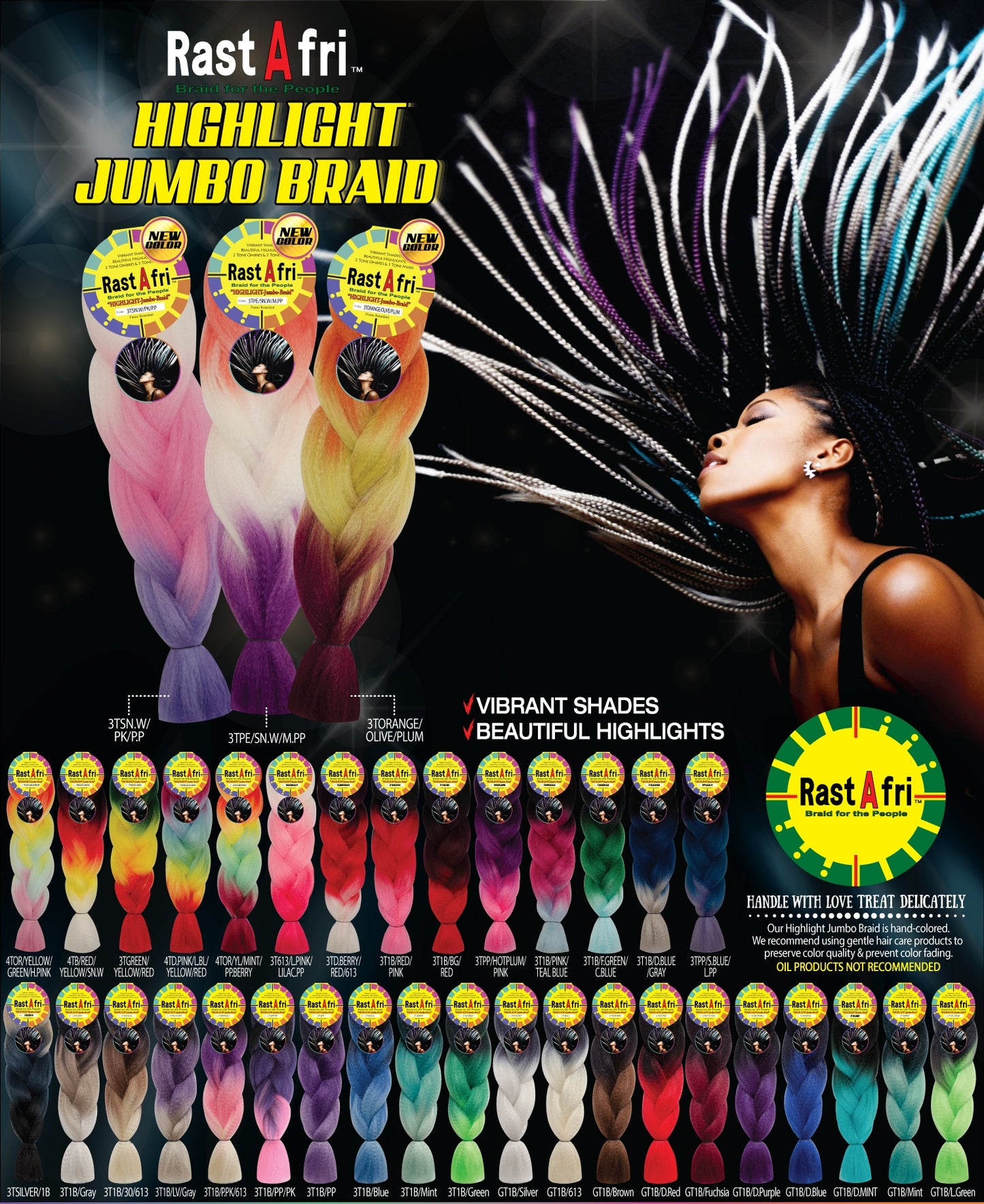 RastAfri HIGHLIGHT JUMBO BRAID