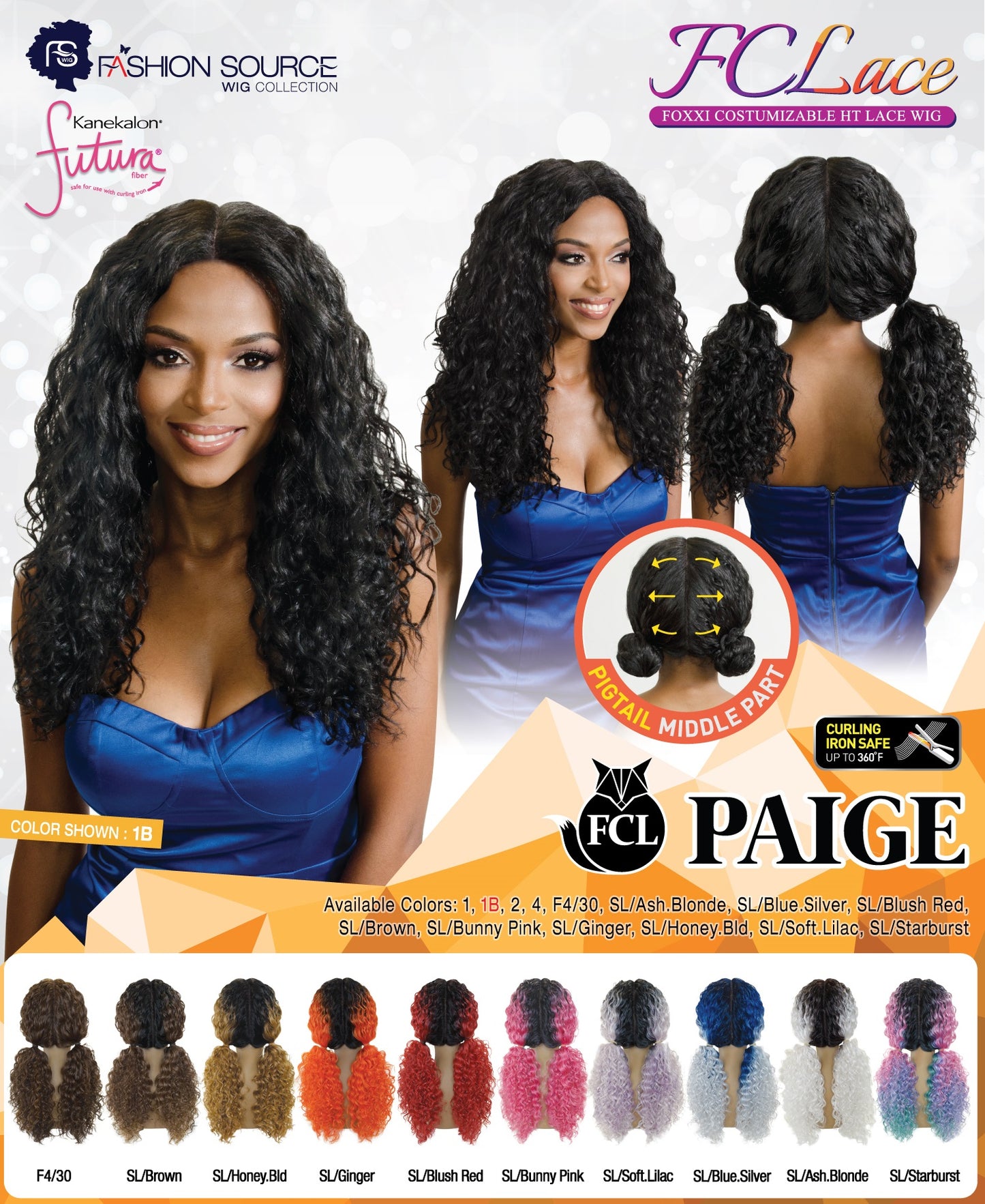 Fashion Source 2 Way Lace wig FCL-Paige