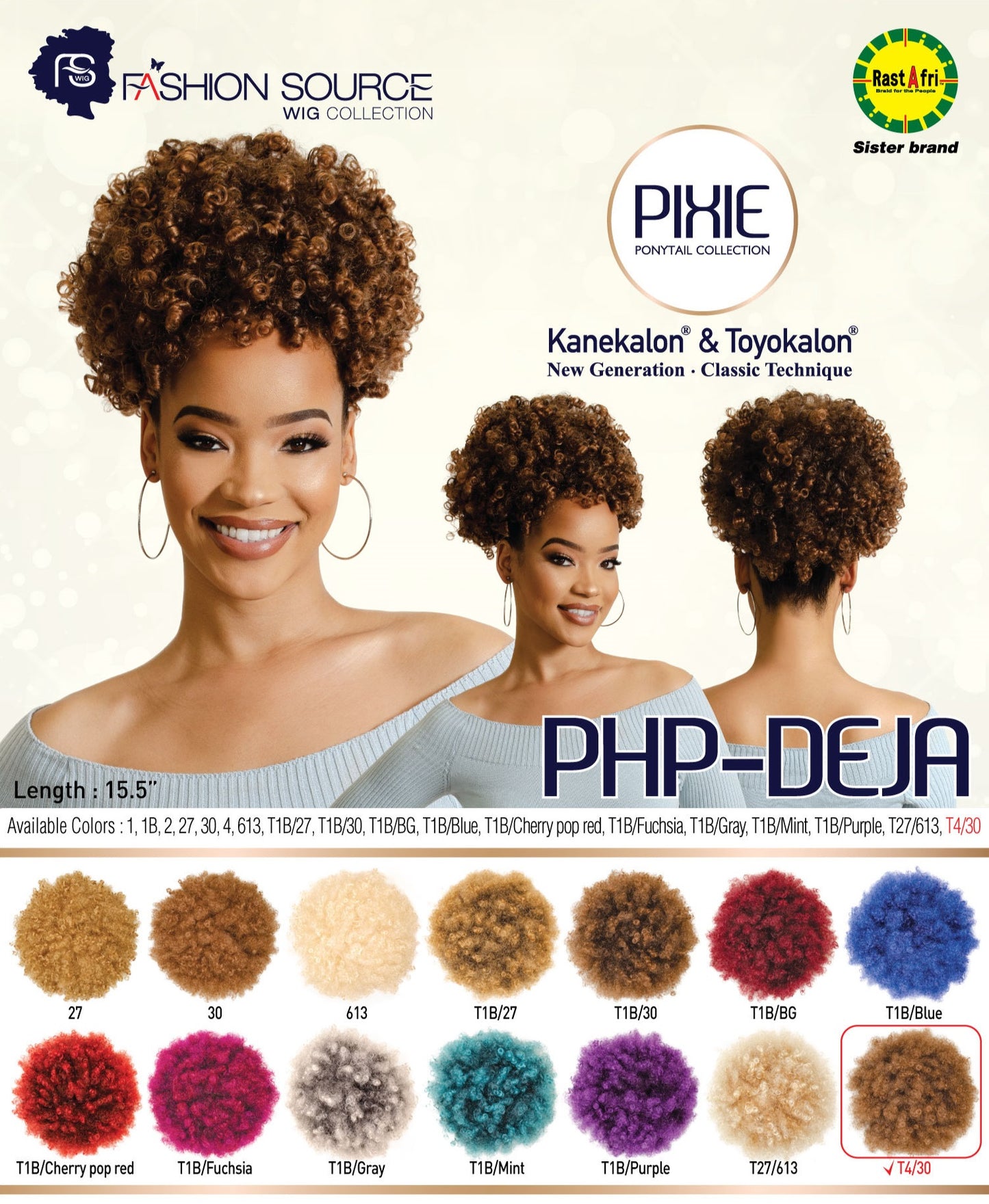 Fashion Source Drawsting Ponytail PHP-DEJA