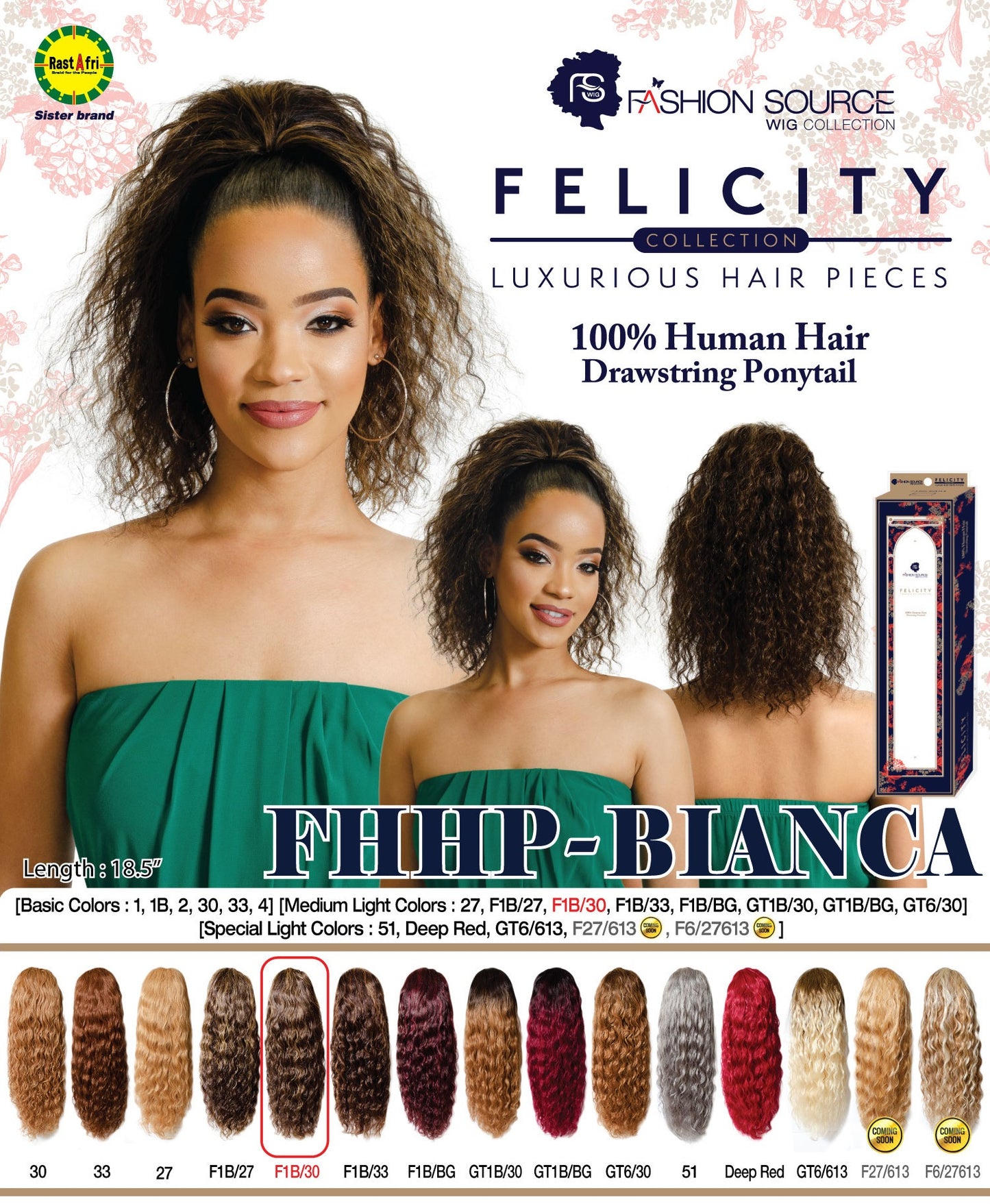 Fashion Source Human Hiar Drawsting Ponytail FHHP-BIANCA