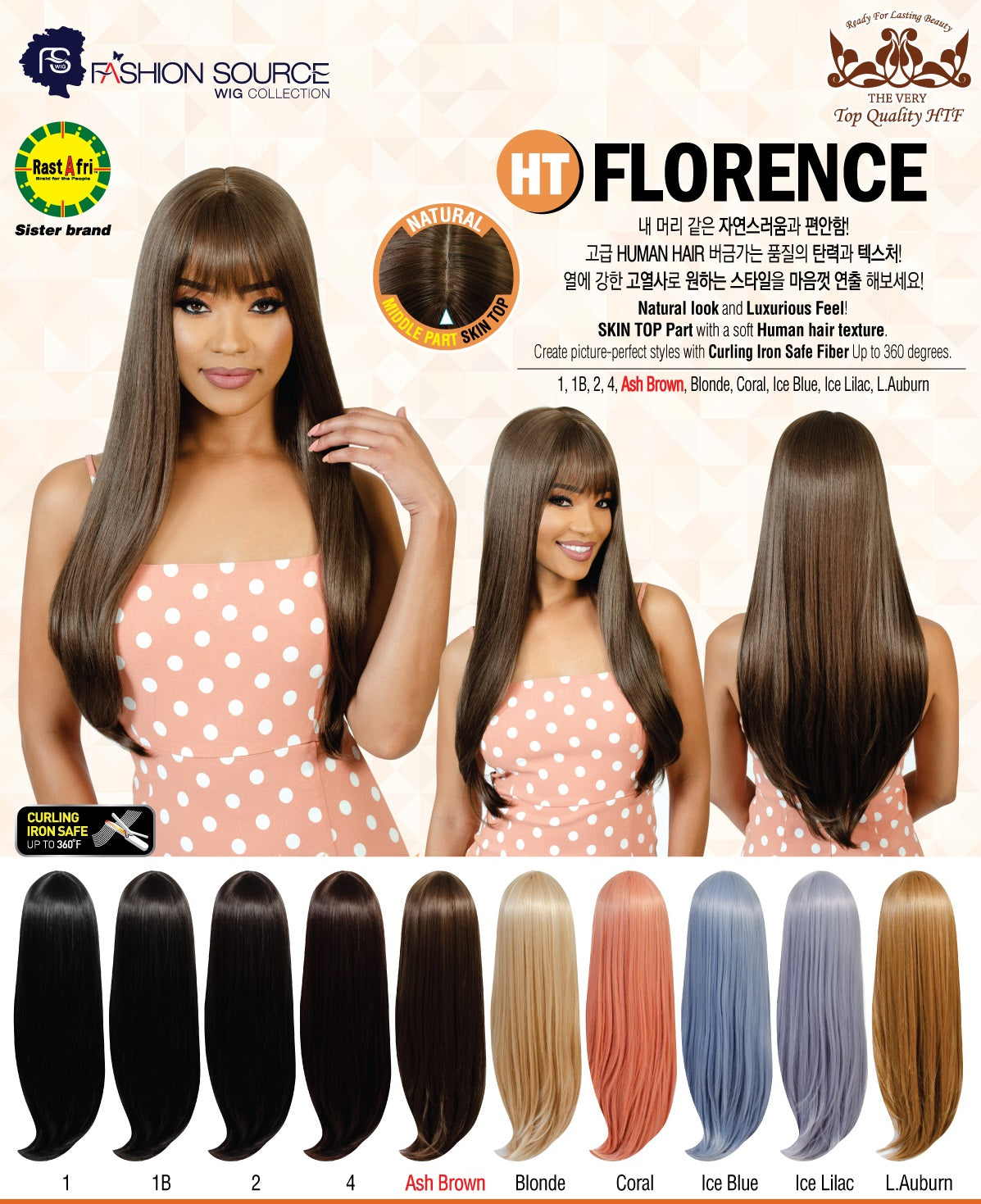 Fashion Source High Temperature Full wig HT-FLORENCE