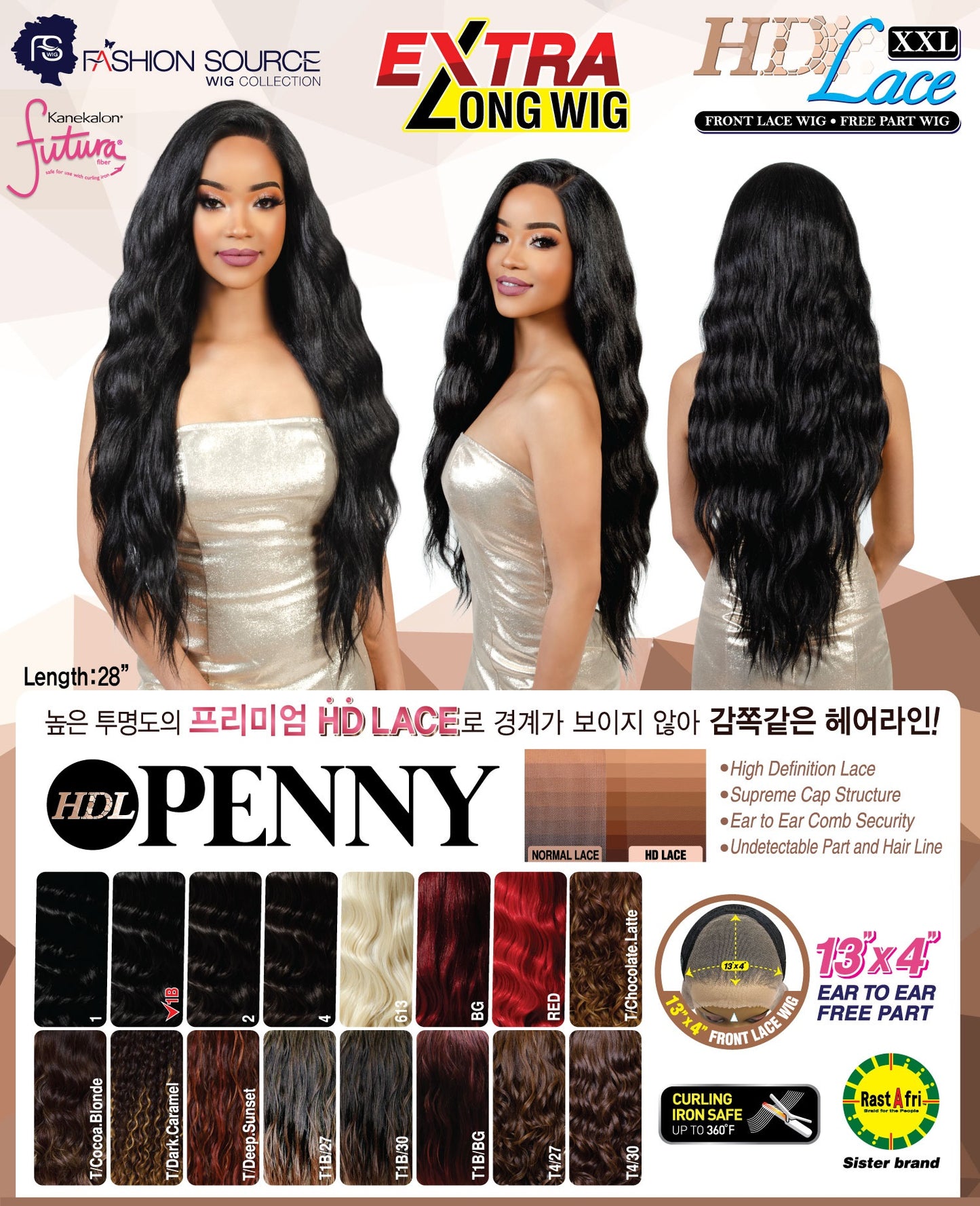 Fashion Source HD Lace wig HDL-PENNY 13X4 XXL
