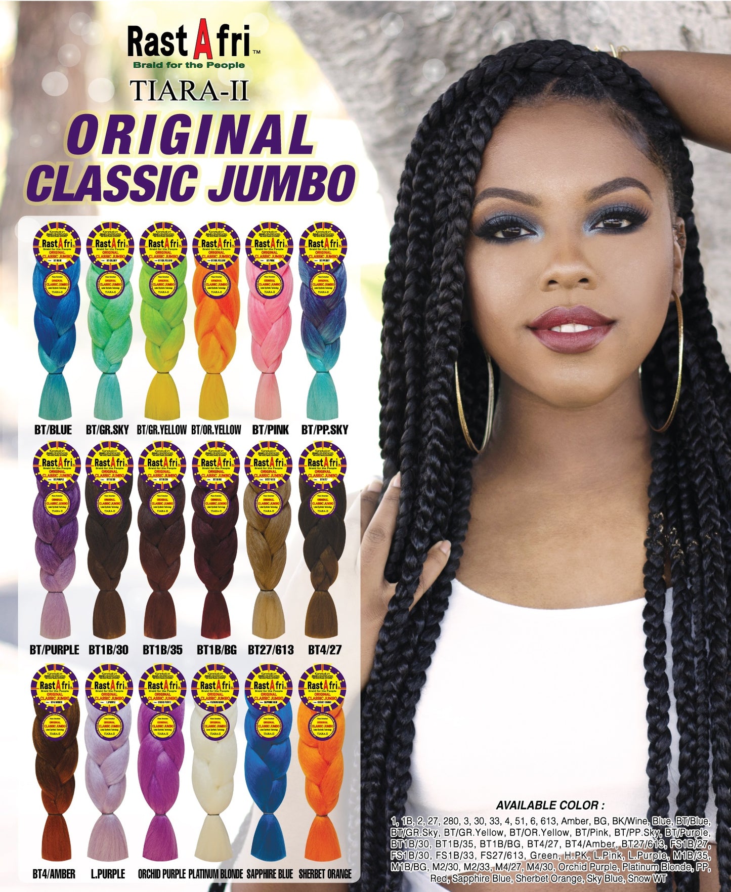 RastAfri Original Classic Jumbo Braid