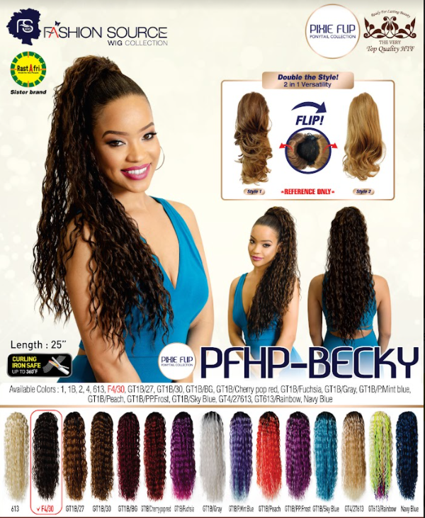 Fashion Source Drawsting Ponytail PFHP-BECKY