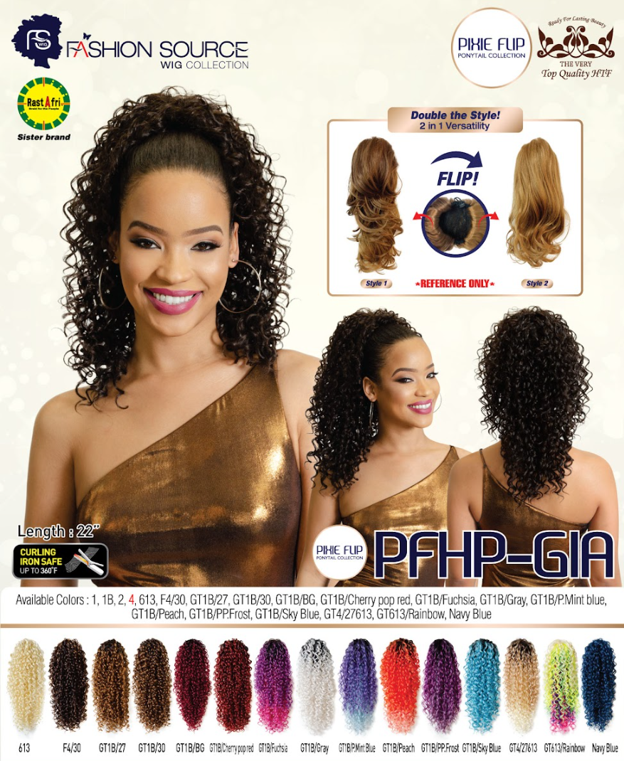 Fashion Source Drawsting Ponytail PFHP-GIA