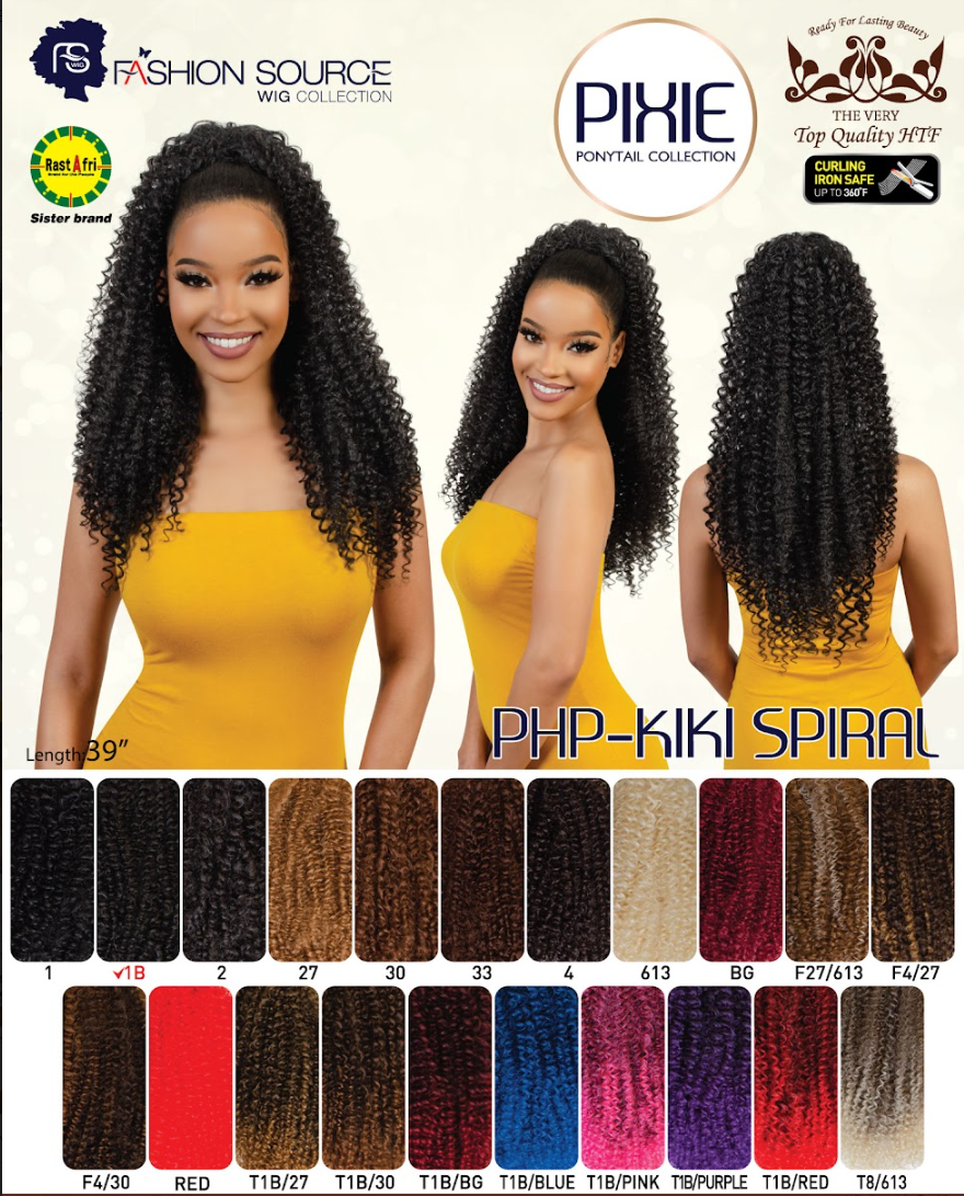 Fashion Source Drawsting Ponytail PHP-KIKI SPIRAL