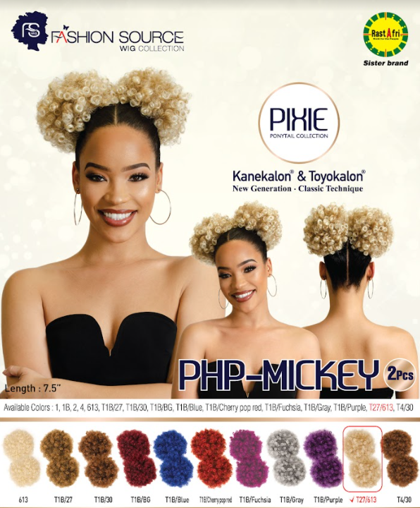 Fashion Source Drawsting Ponytail PHP-MICKEY