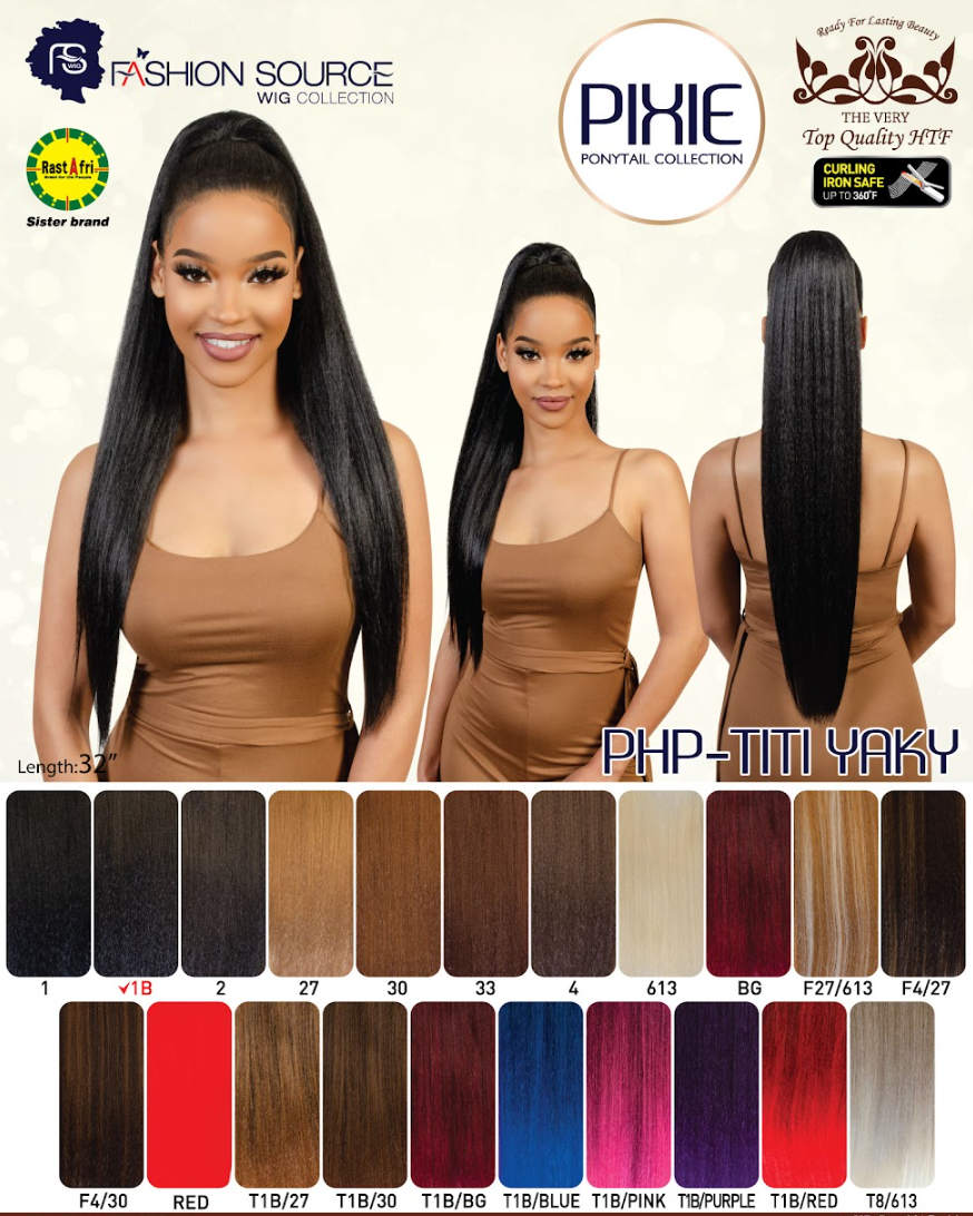 Fashion Source Drawsting Ponytail PHP-TITI YAKI