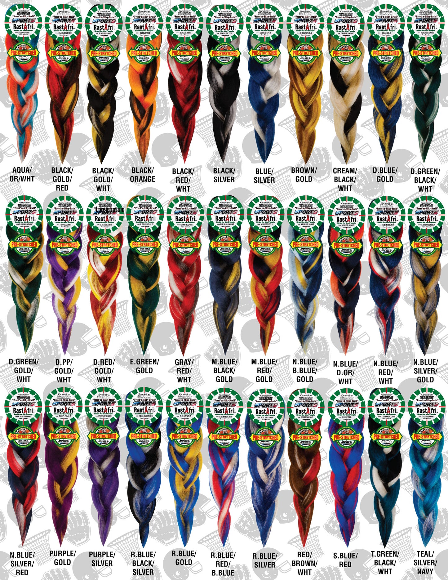 RastAfri Silky SPORTS - Pre Stretched - 52"